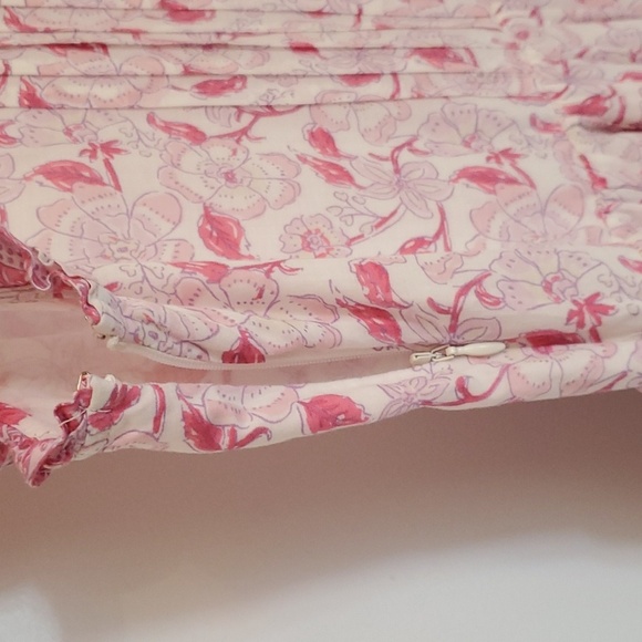 Vineyard Vines Nora Pintuck Dress, Size S, Pink, White & Purple - Picture 10 of 11